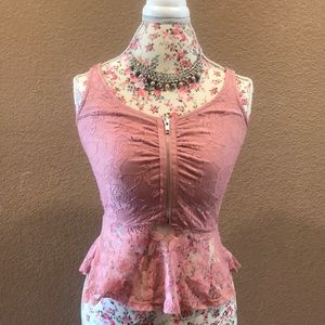 Cute Charlotte Russe lace tank